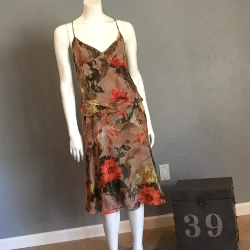 Burberry London floral dress women’s size 8